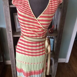 Say What? Stripped knit dress ladies small